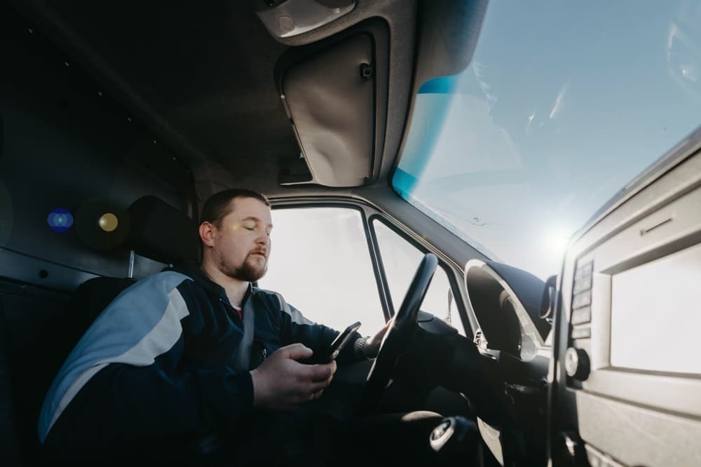 A Truck Driver Texting While Driving is one of the causes of truck accident